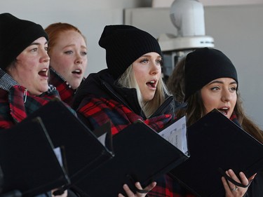 The Savridi Singers sing Prayer of the Children during Remembrance Day ceremonies at the Military Museums in Calgary on  Saturday November 11, 2017.