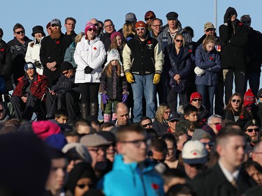 Several thousand Calgarians attend Remembrance Day ceremonies at the Military Museums in Calgary on  Saturday November 11, 2017.