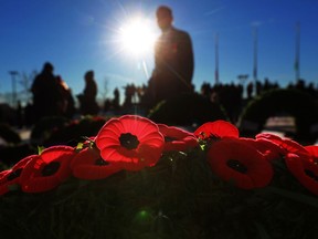 Wreaths are prepared before Remembrance Day ceremonies at the Military Museums in Calgary on  Saturday November 11, 2017.  Gavin Young/Postmedia

Postmedia Calgary
Gavin Young, Postmedia