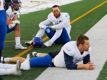 The UBC Thunderbirds were in shock after staging a comeback in the Hardy Cup only to have it snatched from their grasp after the U of C Dinos kicked a game-winning 59-Yard goal in the closing seconds to win the game 44-43.
