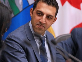 New Calgary City Councillor for ward 5 George Chahal was photographed during a council session on Monday November 27, 2017. Gavin Young/Postmedia