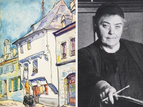 Emily Carr painted the watercolour while she was training as an artist  in France in 1911.