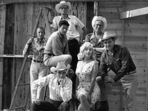 Marilyn Monroe and Clark Gable on the set of The Misfits.