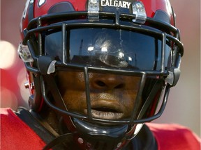 Stamps Jerome Messam is pictured during CFL action between the Hamilton Tiger Cats and the Calgary Stampeders in Calgary at McMahon Stadium Saturday, July 29, 2017. Jim Wells/Postmedia