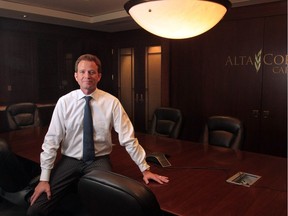 George Gosbee, who founded AltaCorp Capital in 2010, was photographed in his downtown Calgary office in August 2011.