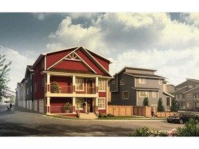 An artist's rendering of homes in the Keys of Symons Gate by Brookfield Residential.