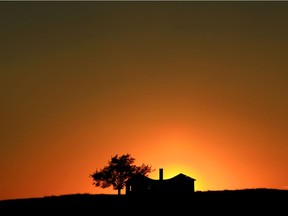 Little house on the prairie near Mossleigh, Alta.; now gone. Courtesy, Andrew Penner