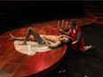 Marisa Roggeveen as Psyche and Alvan Le as Eros in the U of C production of Metamorphoses. The play is based on the myths of Ovid. Courtesy, University of Calgary