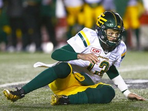 Edmonton Eskimos QB quarterback Mike Reilly and his teammates won't be in the playoffs despite owning a better record than the Montreal Alouettes and the Hamilton Tiger-Cats.