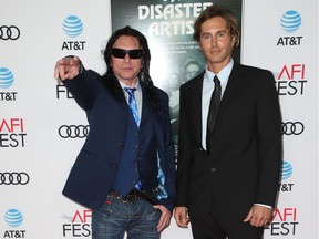 Tommy Wiseau and Greg Sestero at a Los Angeles screening of The Disaster Artist.