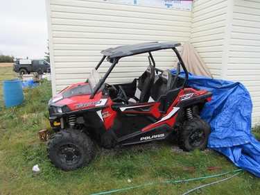 An ATV that was seized by the Calgary Police Service Centralized Break and Enter Teams during an operation that resulted in 108 charges being laid, 39 outstanding warrants executed and approximately $1.33 million worth of stolen property recovered. SUPPLIED PHOTO