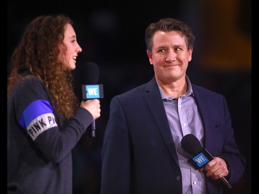 Editor in chief, Calgary Herald and Calgary Sun, Lorne Motley during WE Day Alberta at the Scotiabank Saddledome on Wednesday November 1, 2017. Darren Makowichuk/Postmedia