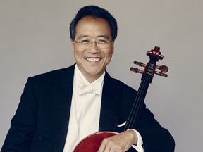Yo-Yo Ma plays two shows in Calgary: one in concert with the Calgary Philharmonic Orchestra at the Jack Singer on Thursday; the other in recital at Bella Concert Hall on Friday.