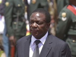 Emmerson Mnangagwa Mnangagwa is widely expected to take over as Zimbabwe's leader, following the resignation of Mugabe, Tuesday Nov. 21, 2017.