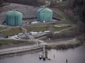 Kinder Morgan's Trans Mountain expansion project's Westeridge loading dock in Burnaby, B.C.