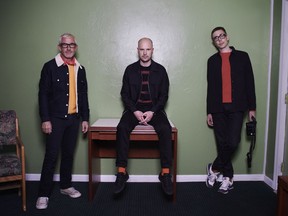 From left, Tony McGuinness, Jono Grant and Paava Siljamäki of Above and Beyond.