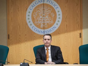 Brian Thiessen, chair of the Calgary Police Commission, at the Calgary Police Commission offices in downtown Calgary on Dec. 12, 2017.