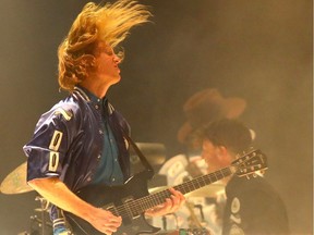 Canadian indie rock band Arcade Fire plays to a near sold-out show at the Scotiabank Saddledome in October.