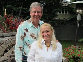 Bill Brooks, Calgary Herald CALGARY, ALTA: July 10, 2011 - Flagworks' Arlene Flock and her husband Bill McKen. Bill Brooks, Calgary Herald