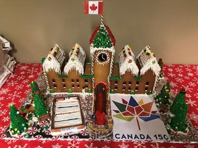 Genstar Development Co.'s celebration of Canada's 150th anniversary won the 2017 GingerCane Contest, put on by Evans 2 Design Group.