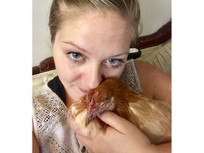 Nikki Pike receives emotional support from her three hens, and her doctor agrees "it's a very, very important part of my therapy."