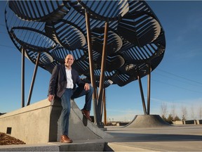 Mattamy Homes division president Don Barrineau loves the art installations at its new community of Carrington.