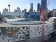 The view of the new library and City Hall from the top of N3, by Knightsbridge and Metropia.