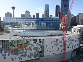 The view of the new library and City Hall from the top of N3, by Knightsbridge and Metropia.