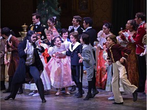 Arts reviewer Stephan Bonfield had a walk-on role during the crowd scene of Alberta Ballet's The Nutcracker, a classic holiday story at the Southern Jubilee Auditorium. Ed Kaiser/Postmedia