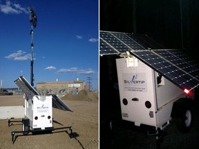 Some of the mobile-lighting displayed on the Silvertip Energy Services website.