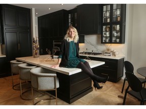 Amber Boissonneault, interior design product coordinator, in the Sereno show home in Cranston's Riverstone in Calgary.