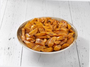Spicy Roasted Carrots for ATCO Blue Flame Kitchen for December 20, 2017; image supplied by ATCO Blue Flame Kitchen