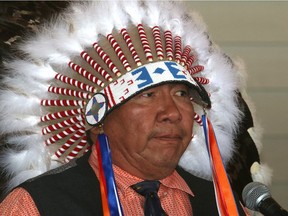 Chief Lee Crowchild from Tsuut'ina Nation.