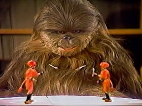 Meet Chewbacca's family during the unfortunate Star Wars Holiday Special, which screens on Thursday at Tubby Dog.