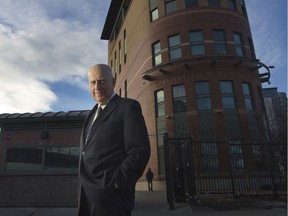 Karl Bodon outside the the Calgary Drop In & Rehab Centre Society in Calgary.