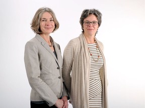 Animators Wendy Tilby, left, and Amanda Forbis pose for a portrait in 2012.