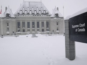 The Supreme Court of Canada at 301 Wellington Street in Ottawa. January 9,2018.