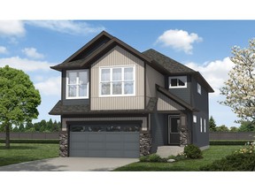 Courtesy Excel Homes 
An artist's rendering of the Baldwin, one of the front-drive single-family homes available through Excel Homes in Chinook Gate.