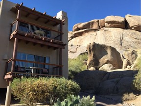 When designing Boulders Resort,  the architect spent 15 months camping around 12-million year-old giant chunks of granite to study the light.