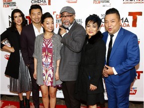 The cast of 'Kim's Convenience' walk the red carpet at the Calgary International Film Festival last September.  The show received 12 Canadian Screen Award nominations, including nods for Calgarians Andrew Phung and Paul Sun-Hyung Lee.