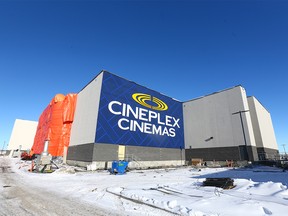 The theatres in the Seton community in southeast Calgary are re-constructed on  Tuesday, January 16, 2018. Fire nearly destroyed the theatre in a massive blaze which investigators have determined to be accidental. The fire was found to have originated in the second row of the VIP 1 auditorium and the cause has been determined to be an unknown electrical failure or malfunction in row two. Jim Wells/Postmedia