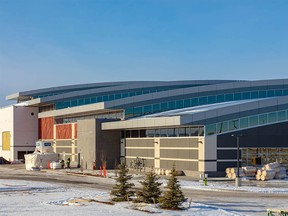 New Horizon Mall which is under construction near Balzac, north of Calgary. The 320,000-square-foot Asian-themed mall will have more than 500 stores.