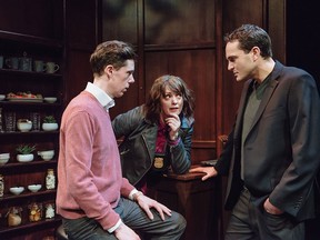 Damien Atkins, Rebecca Northan and Bruce Horak in Undercover.