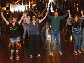 Hundreds came out to take in the Last Ride event, one month before the actual last day of the iconic Lloydís Roller Rink ñ the only disco roller rink in Calgary †is closing its doors for good come February 18 on on Wednesday January 17, 2018. Darren Makowichuk/Postmedia