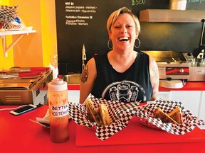 Mhairi O'Donnell, owner at Grate & Barrel, makes their ketchup from scratch.