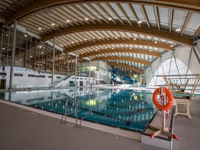 The 25-metre, eight lane swimming pool at the new Shane Homes YMCA at Rocky Ridge.