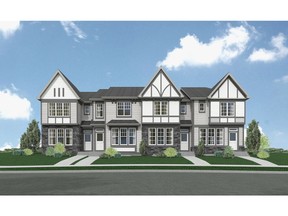 A fee-simple townhome development by Stepper Homes in Legacy.