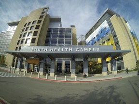 The new South Health Campus sits in Calgary, Alta., on Thursday, Oct. 9, 2014. The hospital is apparently prepping for the possibility of an ebola incident. Lyle Aspinall/Calgary Sun/QMI Agency