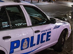 Vancouver police said several shots were fired in a busy commercial and residential area on Broadway Saturday evening.