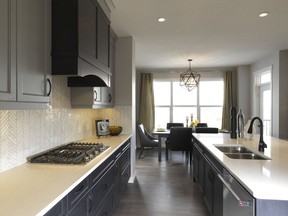 The kitchen in the Winston by Trico Homes is a lottery home for STARS.